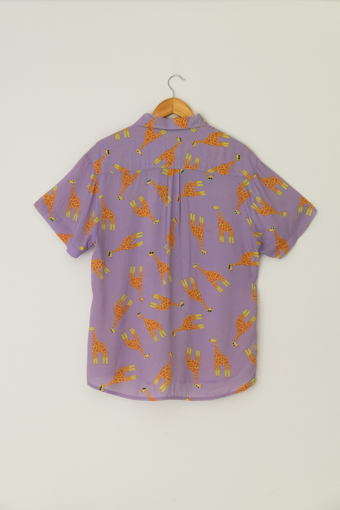 Relaxed Button Up Shirt-Giraffe