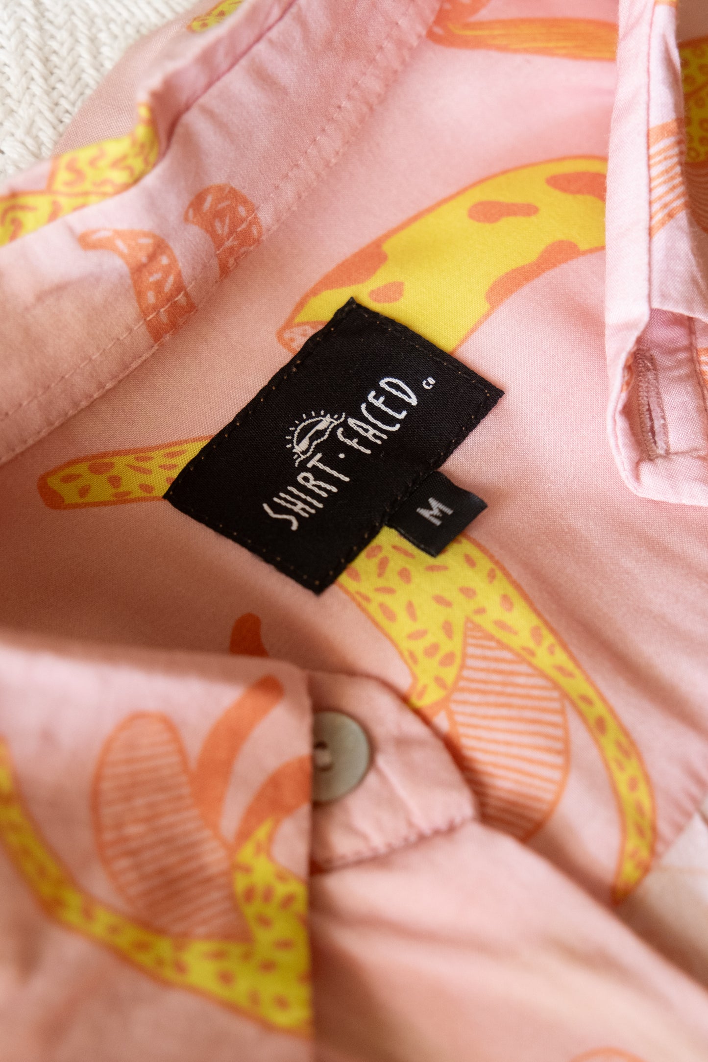 Relaxed Button Up Shirt-Bananas